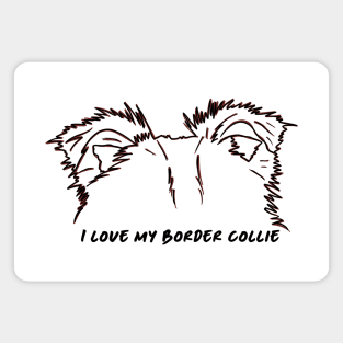 Border Collie Love Magnet